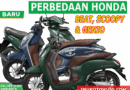 Spesifikasi Perbedaan Honda Beat, Honda scoppy dan Honda Genio